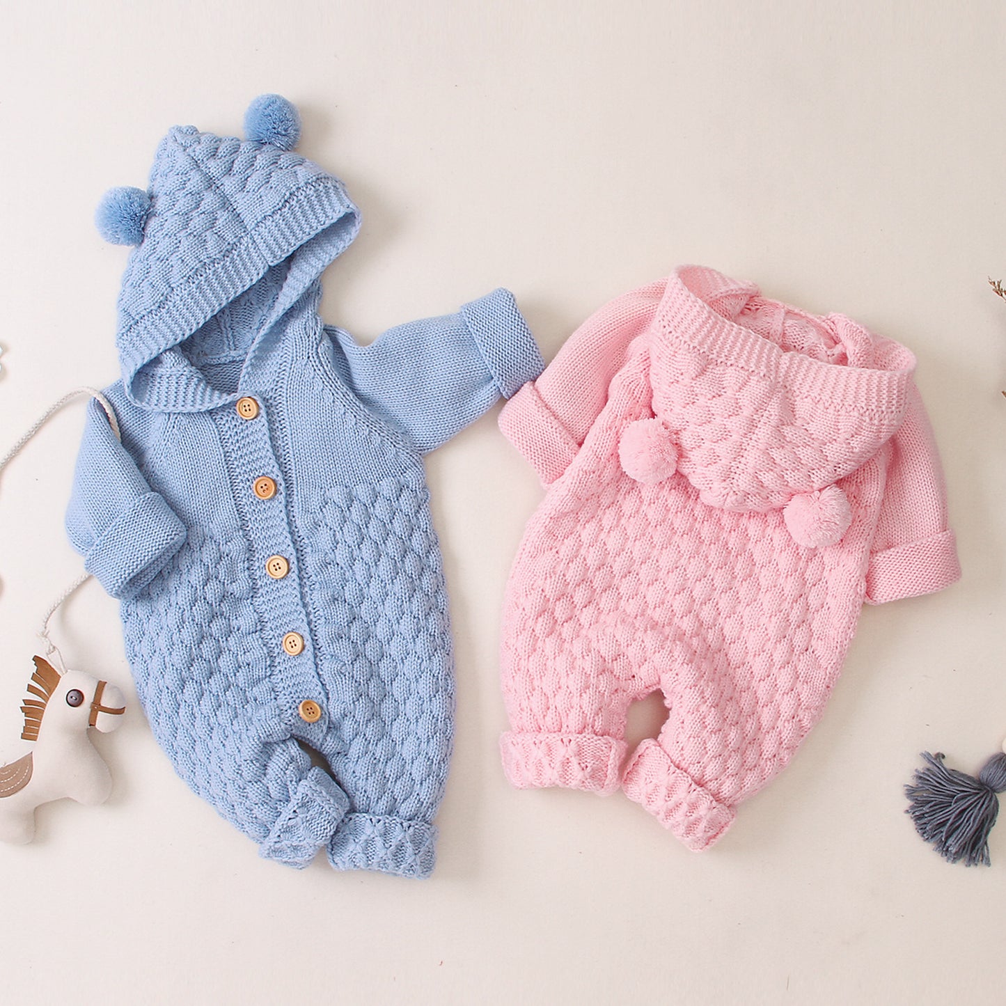 Baby knitted jumpsuit