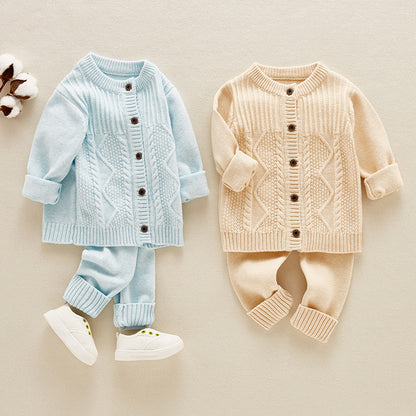 Infant Sweater Cotton Knitted Children's Suit