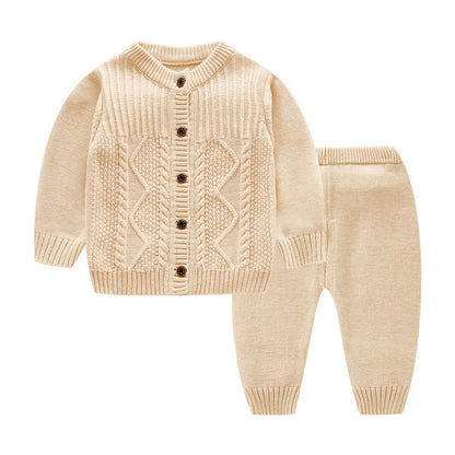 Infant Sweater Cotton Knitted Children's Suit