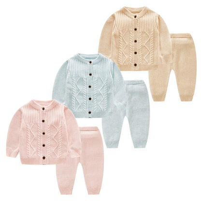 Infant Sweater Cotton Knitted Children's Suit