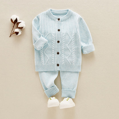 Infant Sweater Cotton Knitted Children's Suit