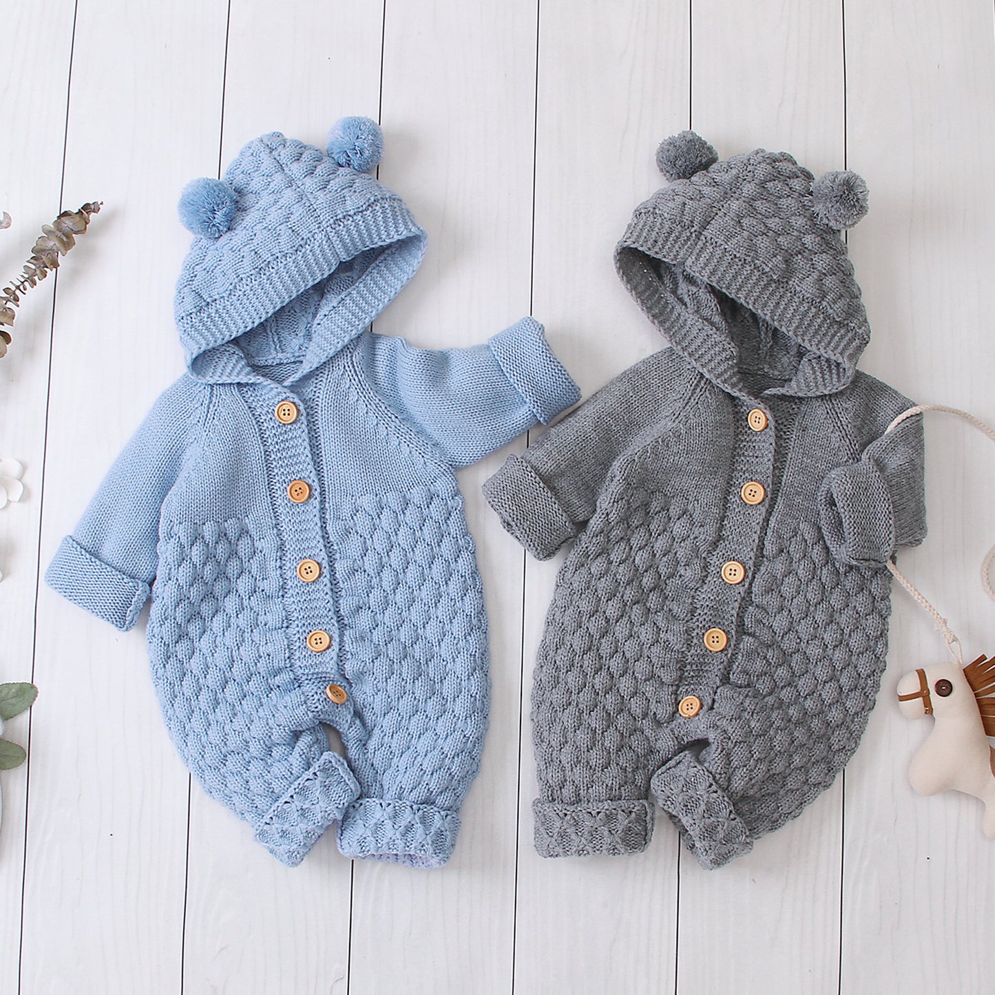 Baby knitted jumpsuit