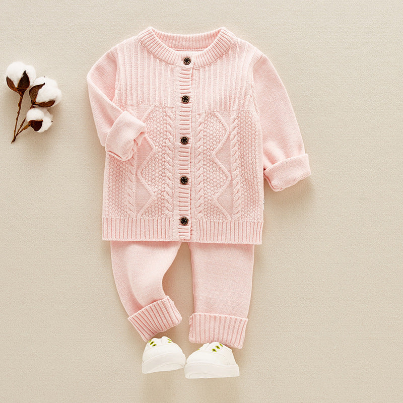 Infant Sweater Cotton Knitted Children's Suit