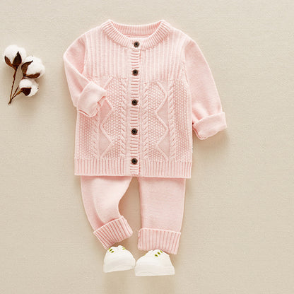 Infant Sweater Cotton Knitted Children's Suit