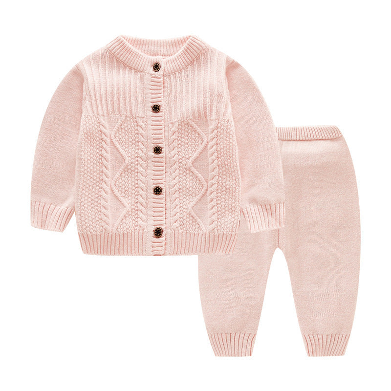 Infant Sweater Cotton Knitted Children's Suit