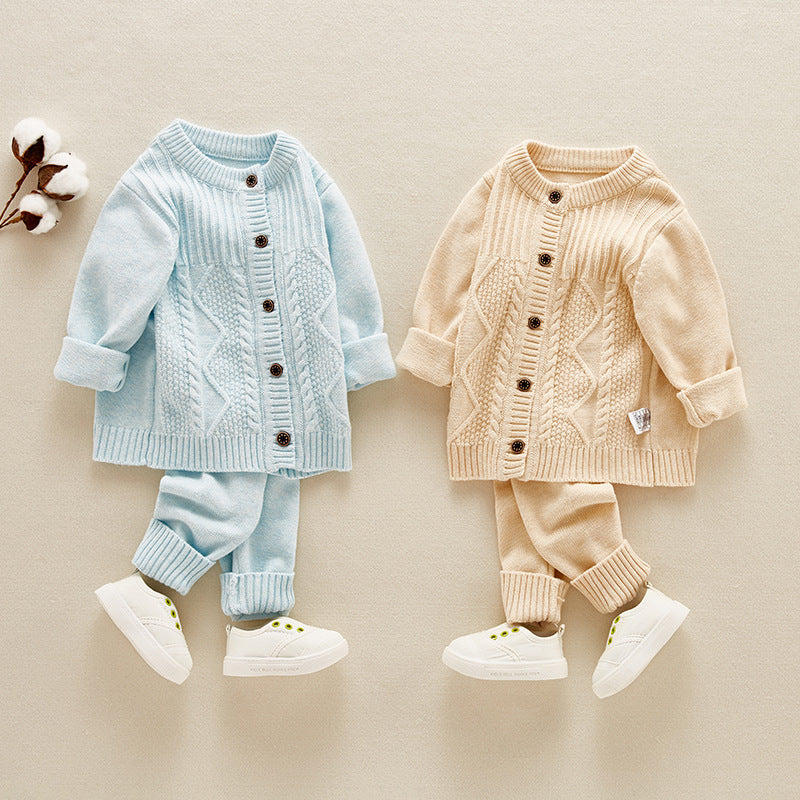 Infant Sweater Cotton Knitted Children's Suit