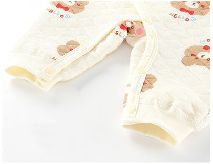 Padded Long Sleeve Baby Onesie